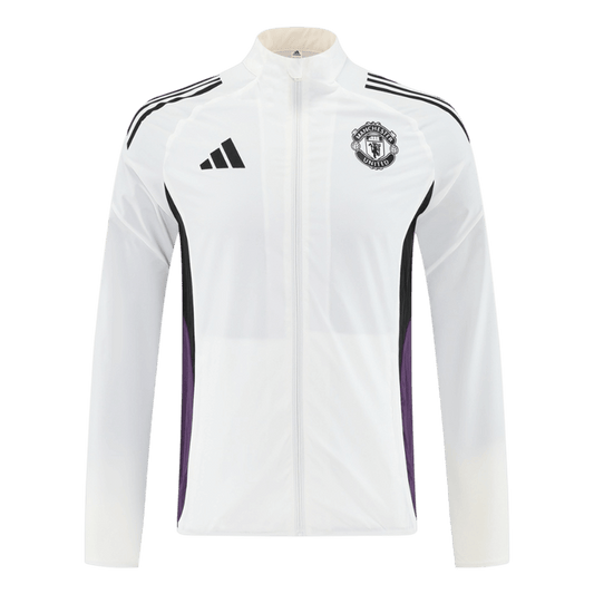 Manchester United Windjack 2025/26 White football shirt
