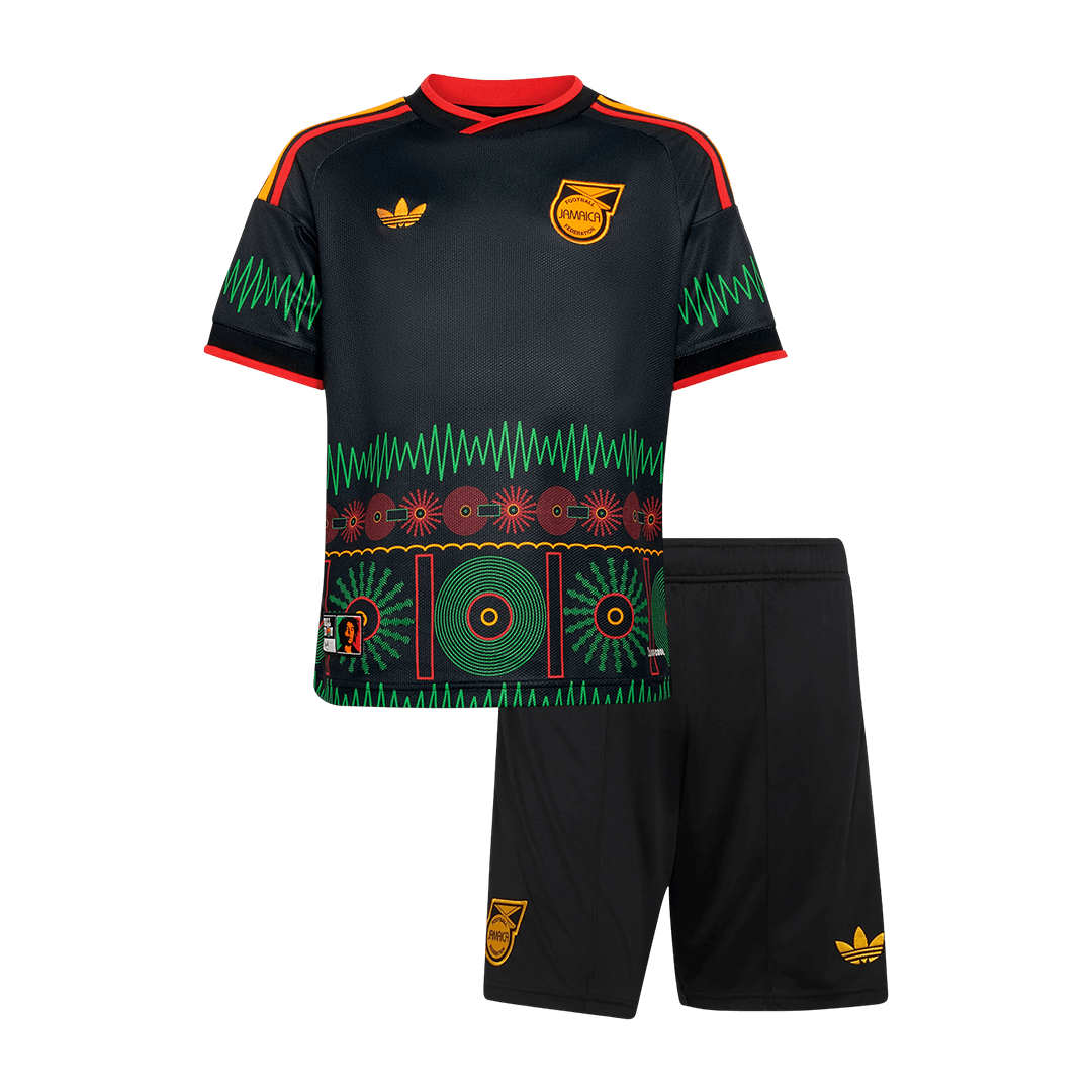 Kinder Jamaica Uit Tenue WK Voetbal 2026 - voorkant