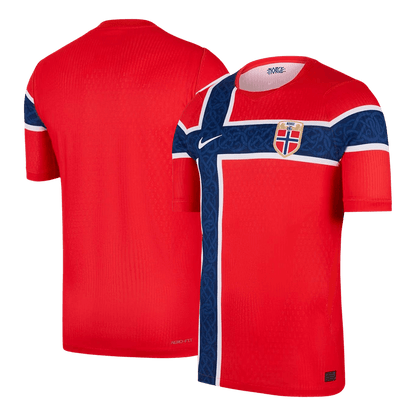 Noorwegen Thuis Spelersversie Voetbalshirt WK Voetbal 2026 - Slim Fit - achterkant