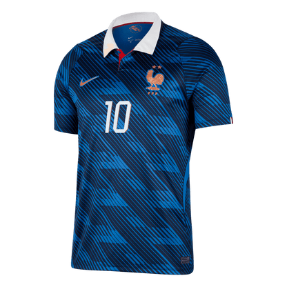 MBAPPE #10 Heren Frankrijk Thuis Voetbalshirt WK Voetbal 2026 - zijkant