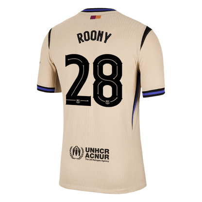 ROONY #28 Barcelona Uit Spelersversie Voetbalshirt 2025/26 - UCL - Slim Fit - detail