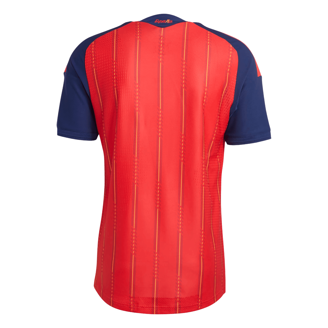 Spanje Thuis Spelersversie Voetbalshirt 2026 - Slim Fit - achterkant