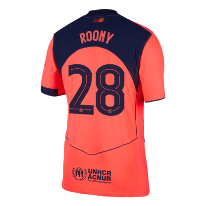 ROONY #28 Barcelona Derde Spelersversie Voetbalshirt 2025/26 - Slim Fit - detail