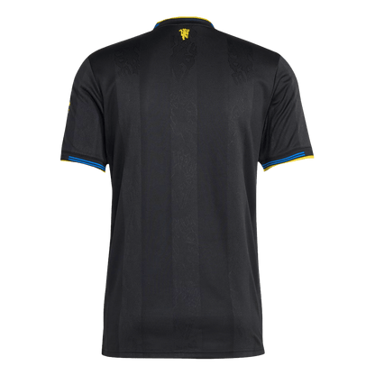 Manchester United Derde Spelersversie Voetbalshirt 2025/26 - Slim Fit - detail