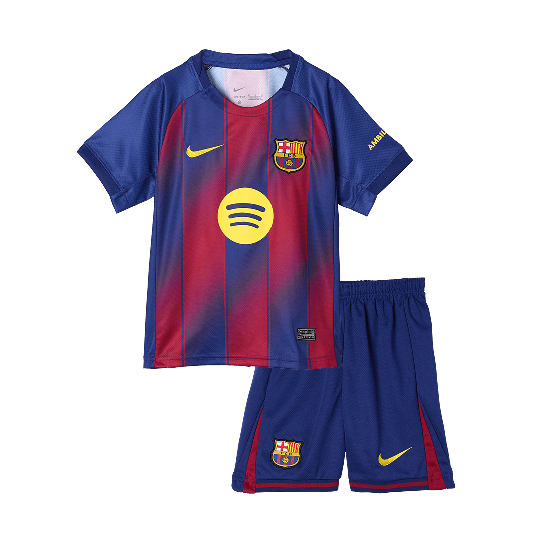 Kinder Barcelona Thuis Tenue 2025/26 - detail