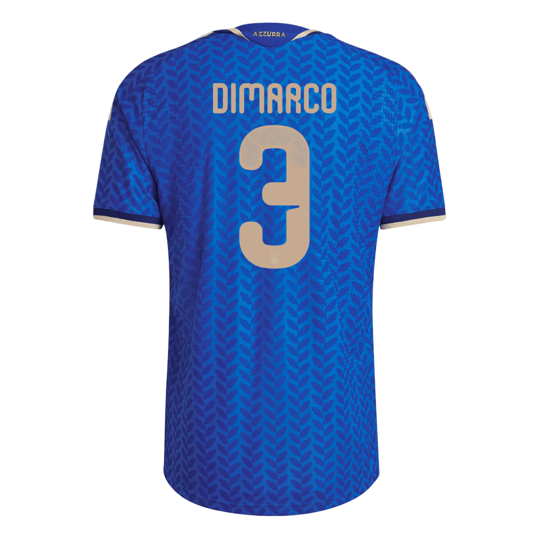DIMARCO #3 Italië Thuis Spelersversie Voetbalshirt WK Voetbal 2026 - Slim Fit - achterkant