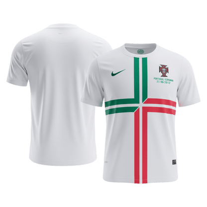 Retro Portugal Uit Voetbalshirt 2012 - detail