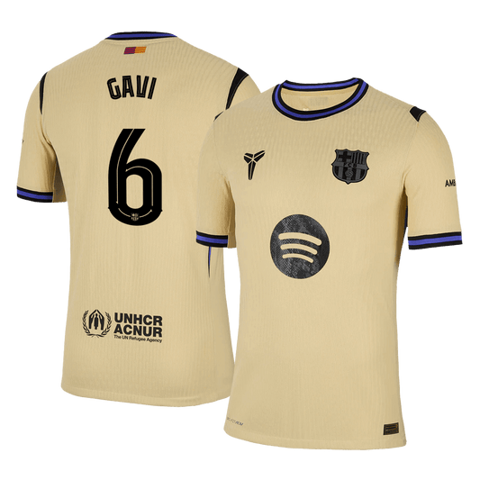 GAVI #6 Barcelona Uit Spelersversie Voetbalshirt 2025/26 - UCL - Slim Fit