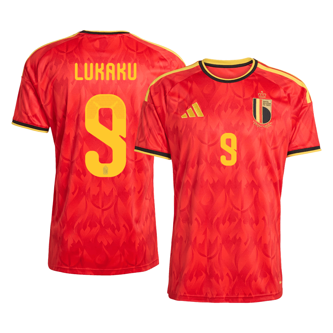 LUKAKU #9 Heren België thuisshirt WK Voetbal 2026