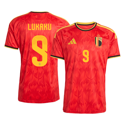 LUKAKU #9 Heren België thuisshirt WK Voetbal 2026