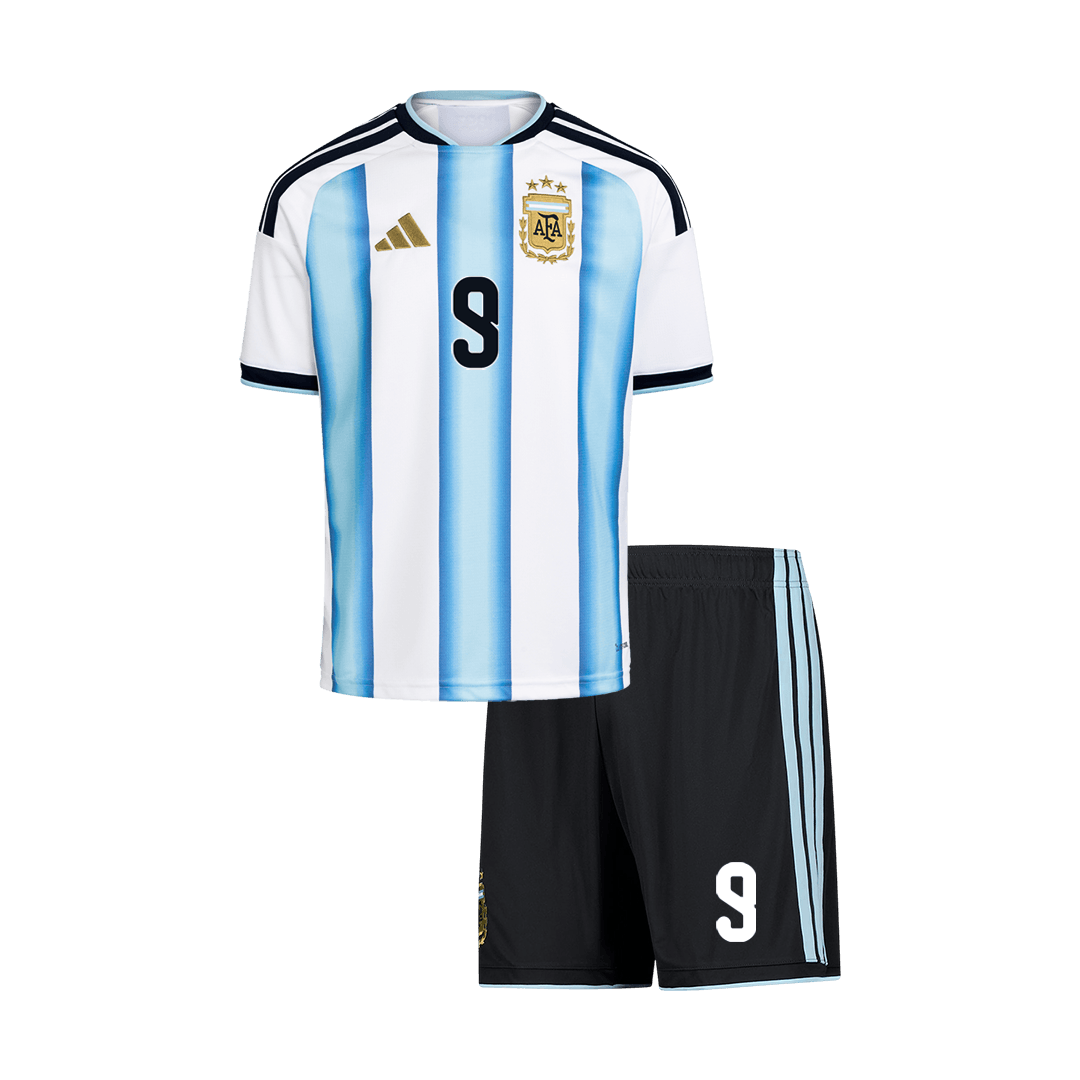 J.ALVAREZ #9 Kinder Argentinië thuistenue 2026 [PREMIUM]