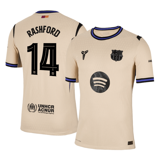 RASHFORD #14 Barcelona Uit Spelersversie Voetbalshirt 2025/26 - UCL - Slim Fit