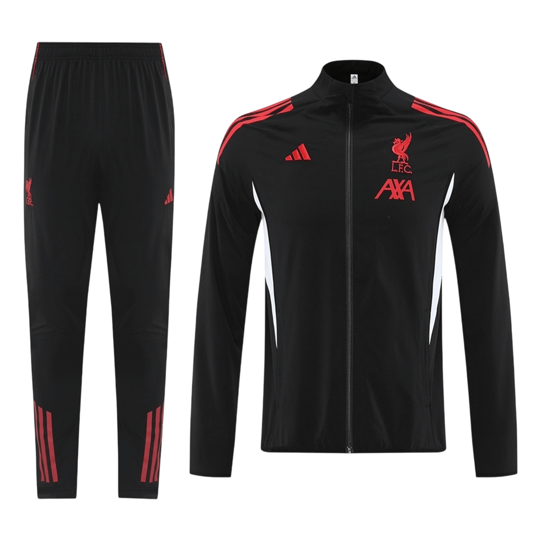 Liverpool Trainingsjack Set(top+broek) 2025/26 Black football shirt