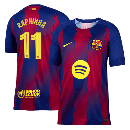 RAPHINHA #11 Heren Barcelona Thuis Voetbalshirt 2025/26 - UCL [PREMIUM]