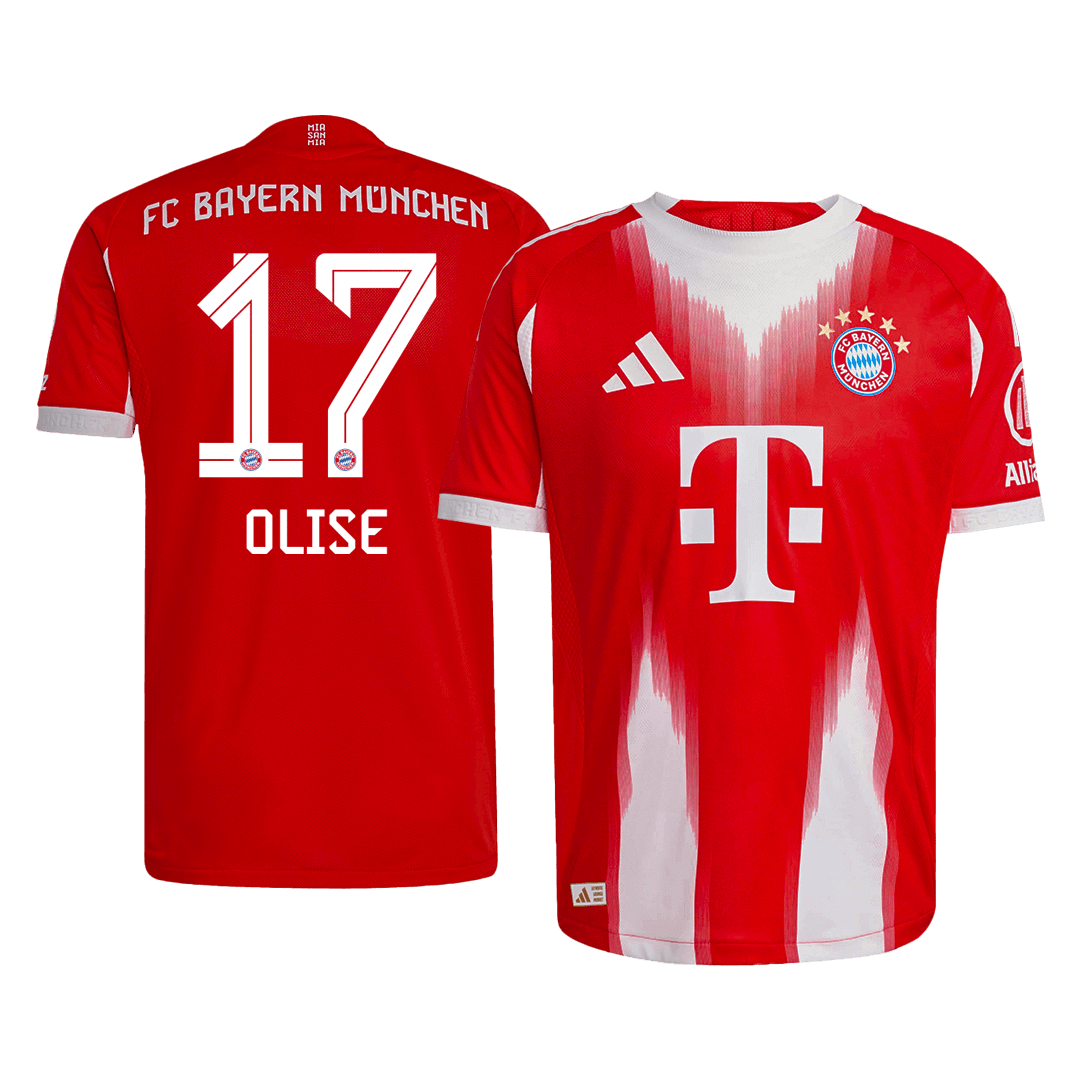 OLISE #17 Bayern Munich Thuis Spelersversie Voetbalshirt 2025/26 - Slim Fit
