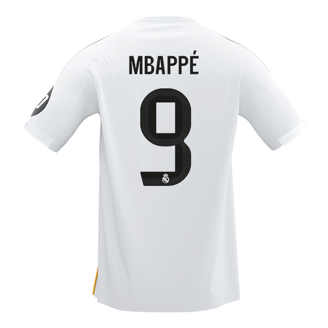 MBAPPé #9 Heren Real Madrid Thuis Voetbalshirt 2025/26 [PREMIUM] - achterkant