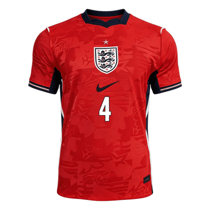 RICE #4 Engeland Uit Spelersversie Voetbalshirt WK Voetbal 2026 - Slim Fit - extra