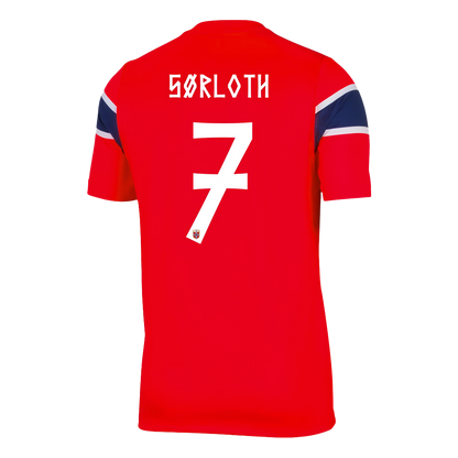 SØRLOTH #7 Heren Noorwegen Thuis Voetbalshirt WK Voetbal 2026 - voorkant
