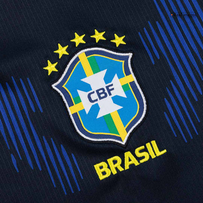 Heren Brazilië Uit Voetbalshirt WK Voetbal 2026 - close-up