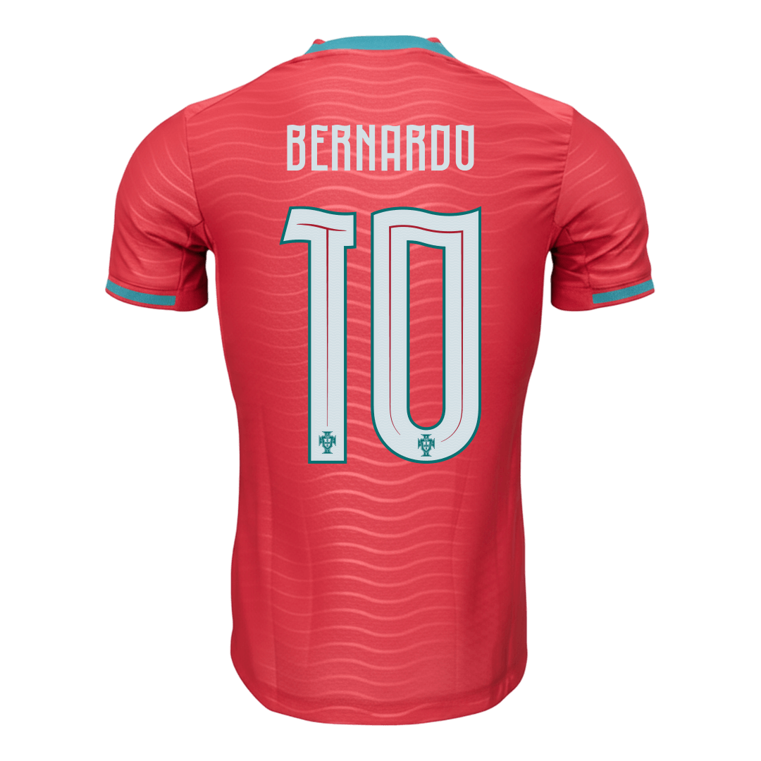 BERNARDO #10 Portugal Thuis Spelersversie Voetbalshirt 2026 - Slim Fit - extra