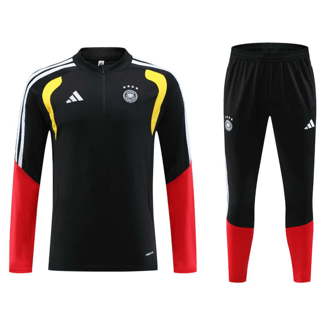 Duitsland Joggingpak met rit Set(top+broek) 2026 Black football shirt