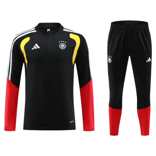 Duitsland Joggingpak met rit Set(top+broek) 2026 Black football shirt
