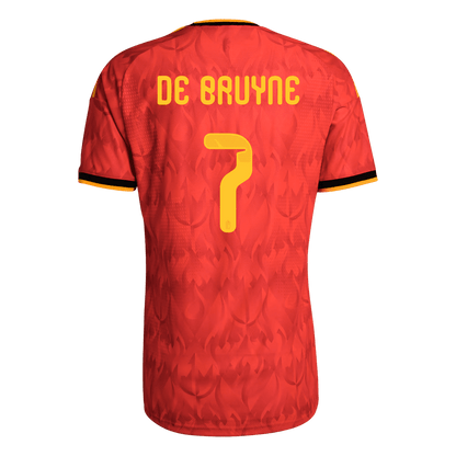 DE BRUYNE #7 België Thuis Spelersversie Voetbalshirt WK Voetbal 2026 - Slim Fit - extra