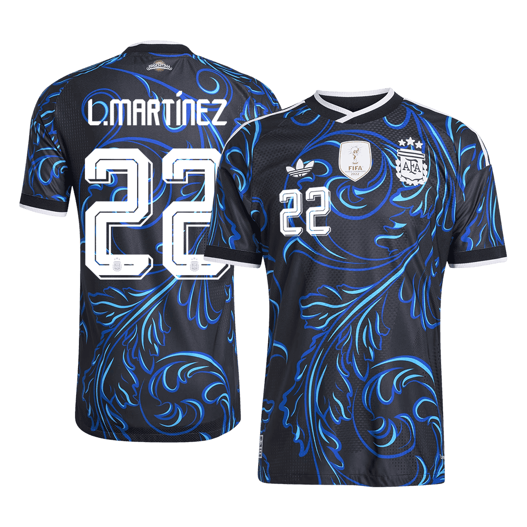 L. MARTÍNEZ #22 Argentinië Spelersversie uitshirt WK Voetbal 2026 - slim fit