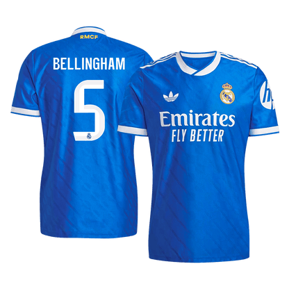 BELLINGHAM #5 Real Madrid Derde Spelersversie Voetbalshirt 2025/26 - Slim Fit