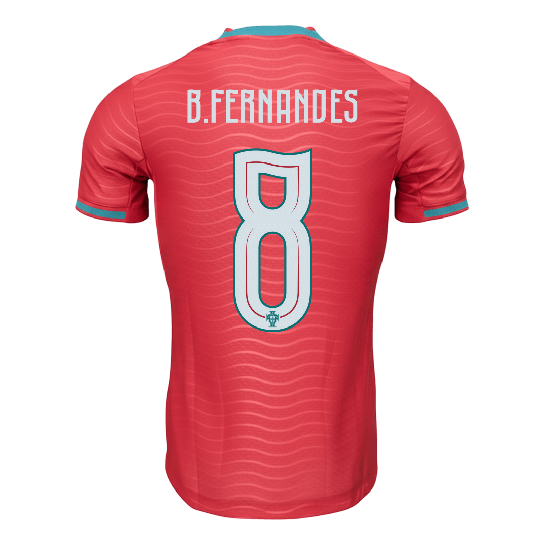 B.FERNANDES #8 Portugal Thuis Spelersversie Voetbalshirt 2026 - Slim Fit - extra