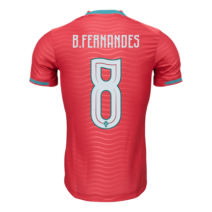 B.FERNANDES #8 Portugal Thuis Spelersversie Voetbalshirt 2026 - Slim Fit - extra