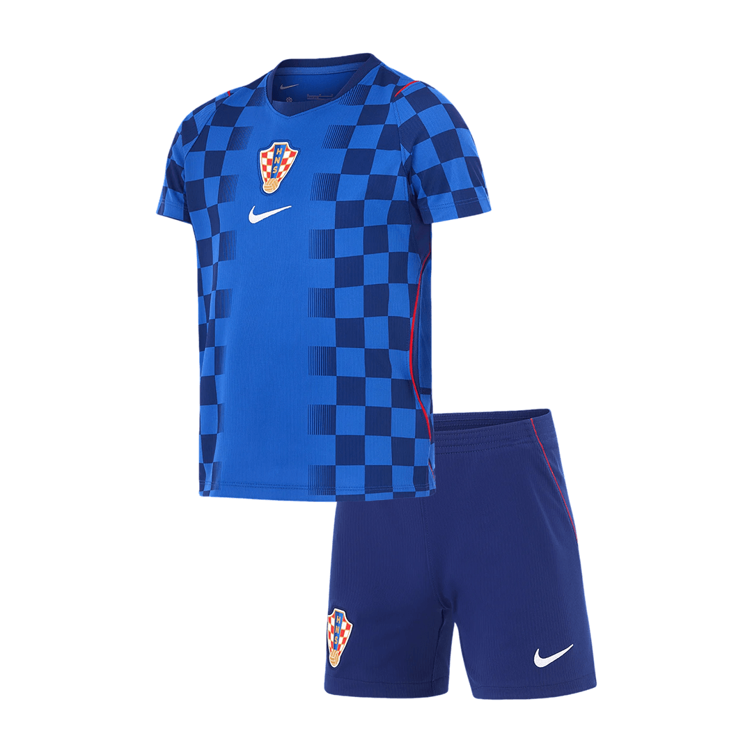 Kinder Kroatië Uit Tenue WK Voetbal 2026 - voorkant