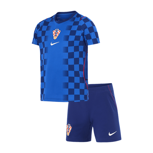 Kinder Kroatië Uit Tenue WK Voetbal 2026 - voorkant