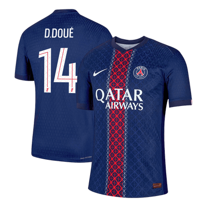 D.DOUé #14 PSG Thuis Spelersversie Voetbalshirt 2025/26 - Slim Fit