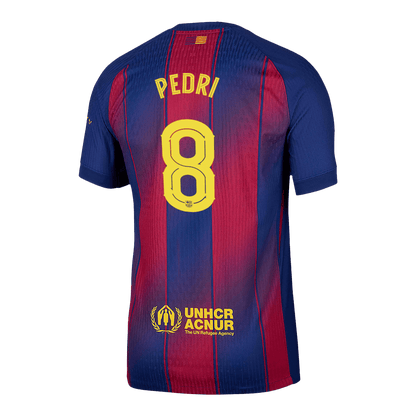 PEDRI #8 Barcelona Thuis Spelersversie Voetbalshirt 2025/26 -UCL - Slim Fit - extra