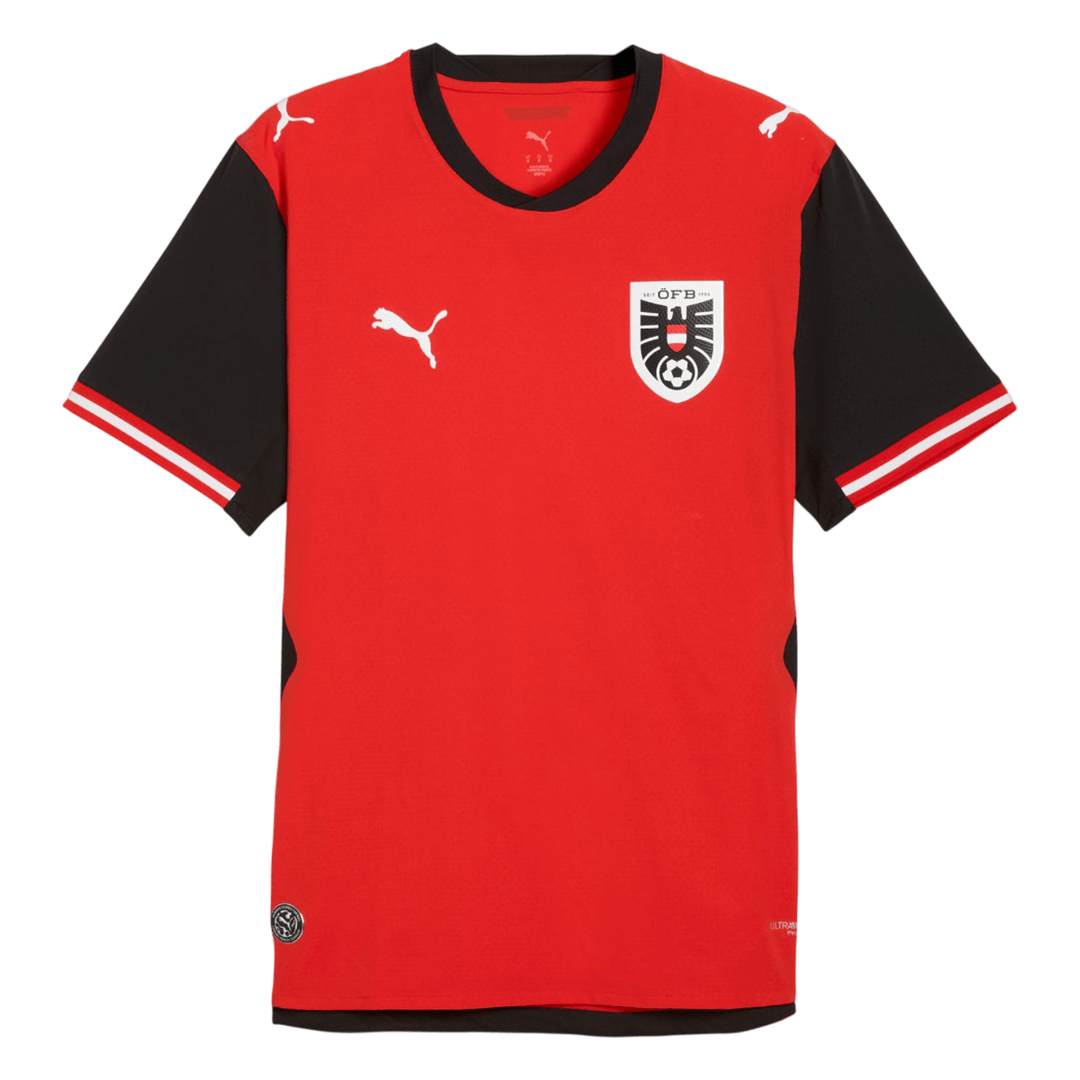 Oostenrijk Thuis Spelersversie Voetbalshirt WK Voetbal 2026 - Slim Fit - voorkant