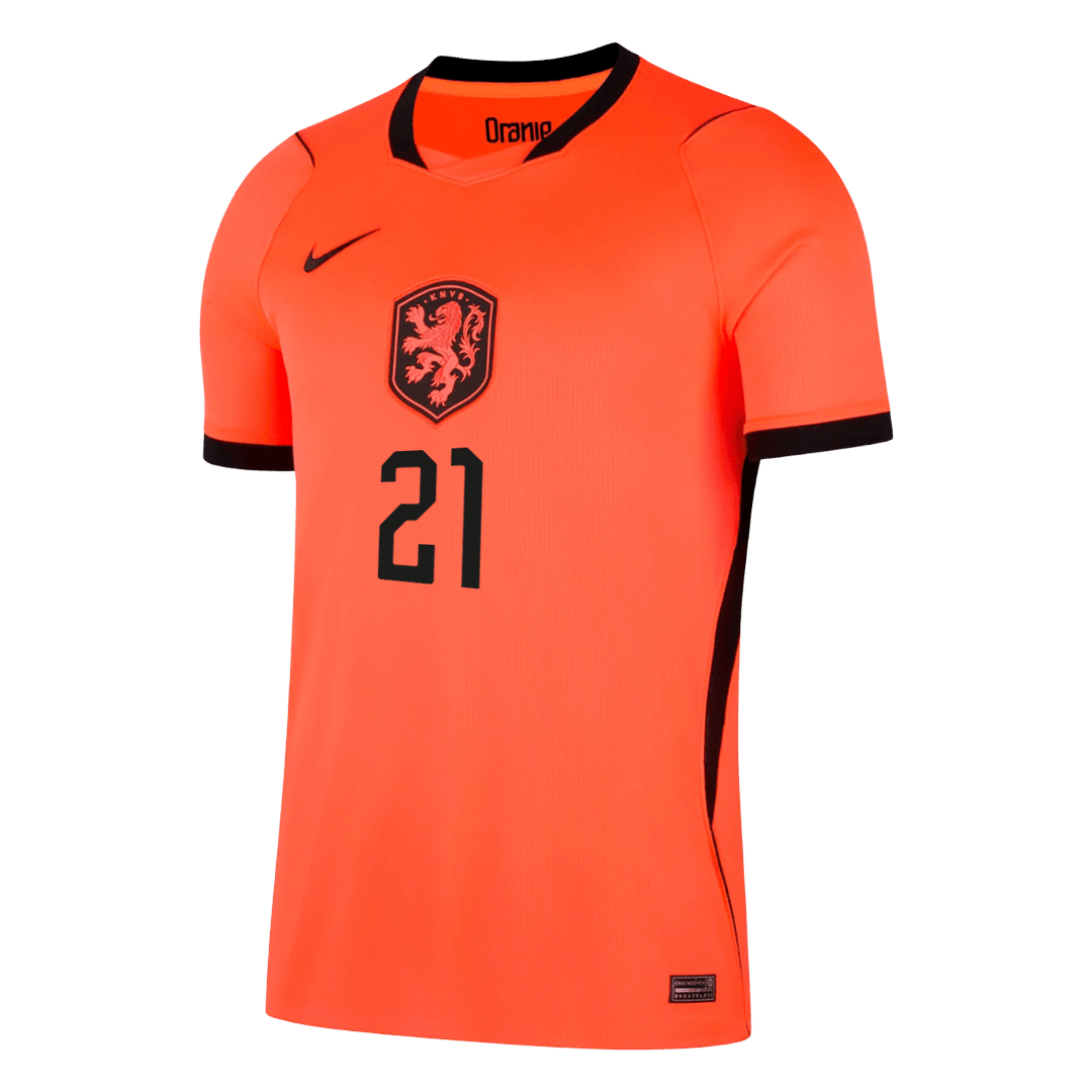 F.DE JONG #21 Heren Nederland thuisshirt WK Voetbal 2026