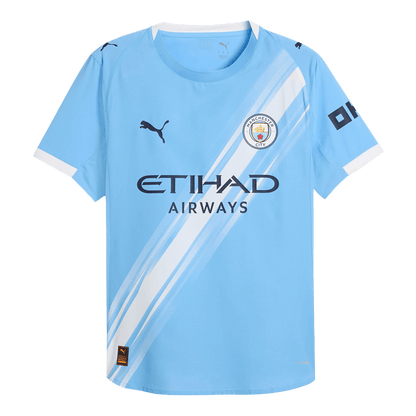 Manchester City Thuis Spelersversie Voetbalshirt 2025/26 - Slim Fit - achterkant