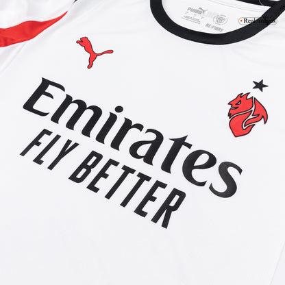 Heren AC Milan Uit Lange Mouwen Voetbalshirt 2025/26 - close-up