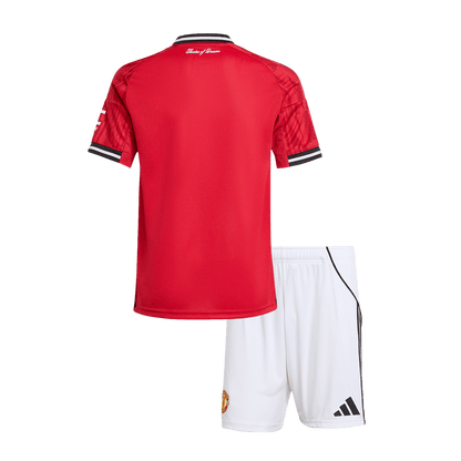 Kinder Manchester United Thuis Tenue 2025/26 - achterkant