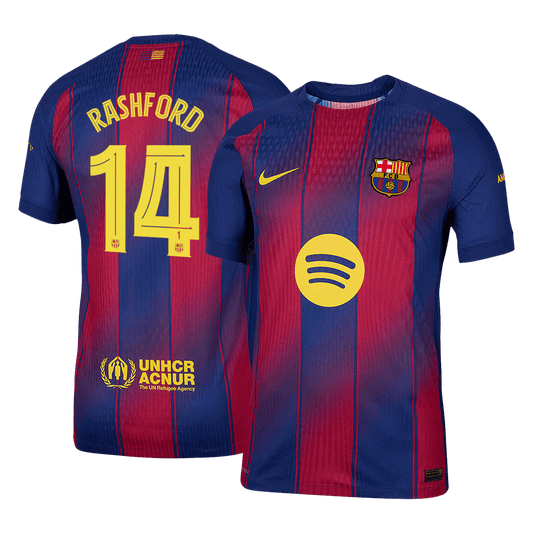 RASHFORD #14 Barcelona Thuis Spelersversie Voetbalshirt 2025/26 - UCL - Slim Fit