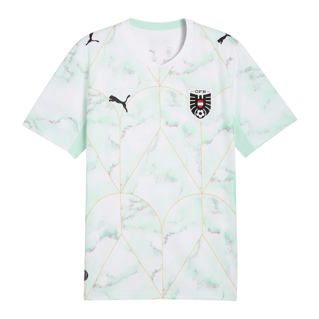 Heren Oostenrijk Uit Voetbalshirt WK Voetbal 2026 - voorkant