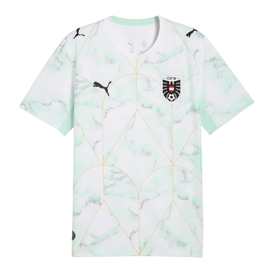 Heren Oostenrijk Uit Voetbalshirt WK Voetbal 2026 - voorkant