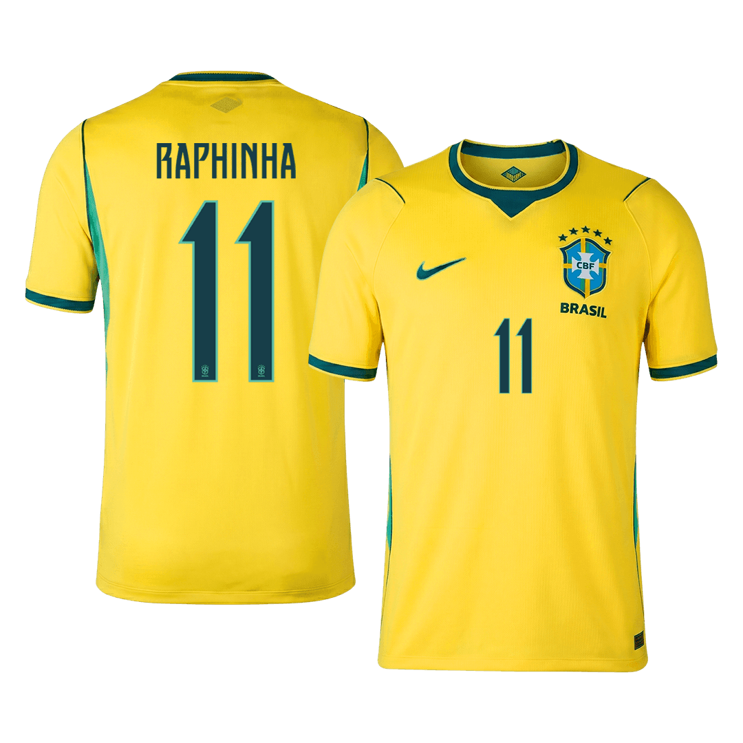 RAPHINHA #11 Heren Brazilië thuisshirt WK Voetbal 2026