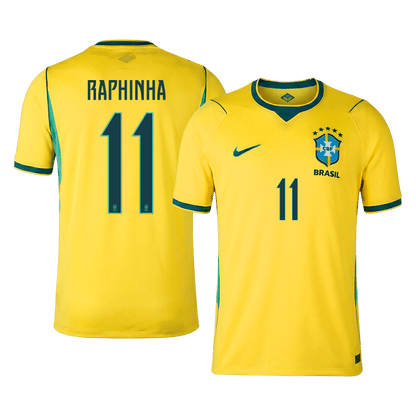 RAPHINHA #11 Heren Brazilië thuisshirt WK Voetbal 2026