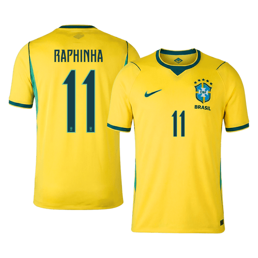 RAPHINHA #11 Heren Brazilië thuisshirt WK Voetbal 2026