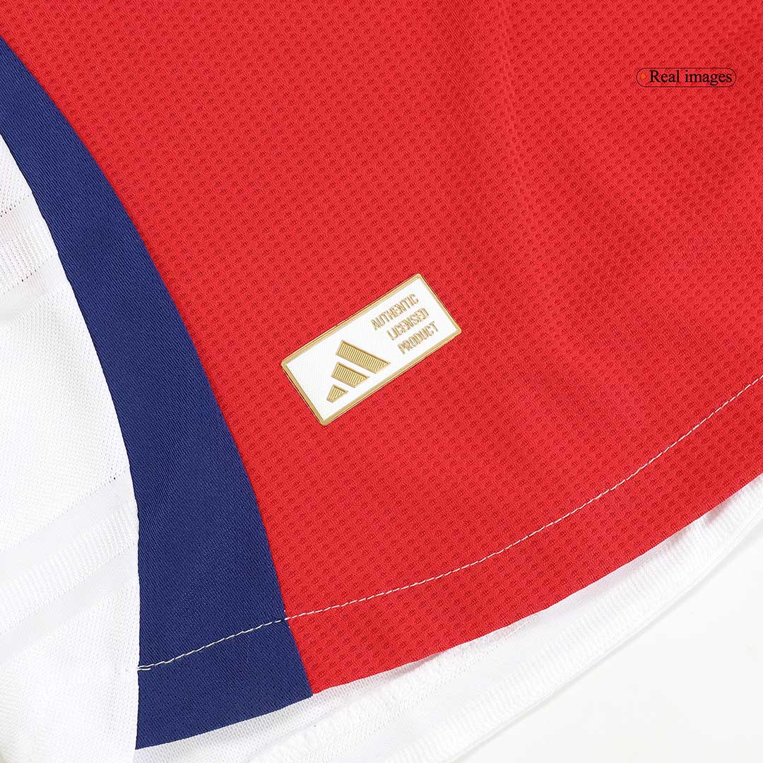 RICE #41 Arsenal Thuis Spelersversie Voetbalshirt 2024/25 - UCL - Slim Fit - detail