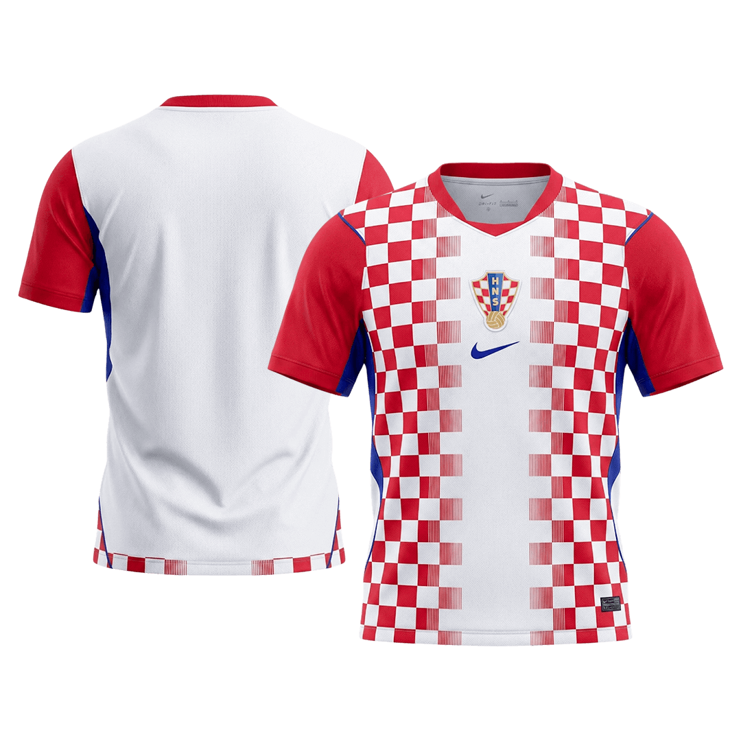 Heren Kroatië Thuis Voetbalshirt WK Voetbal 2026 - zijkant