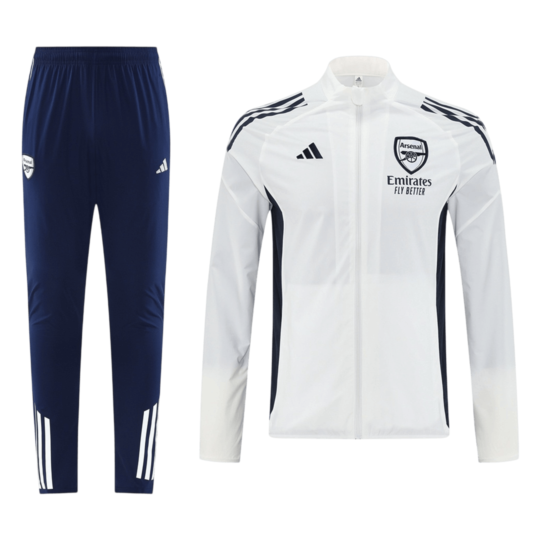 Arsenal Trainingsjack Set(top+broek) 2025/26 White football shirt