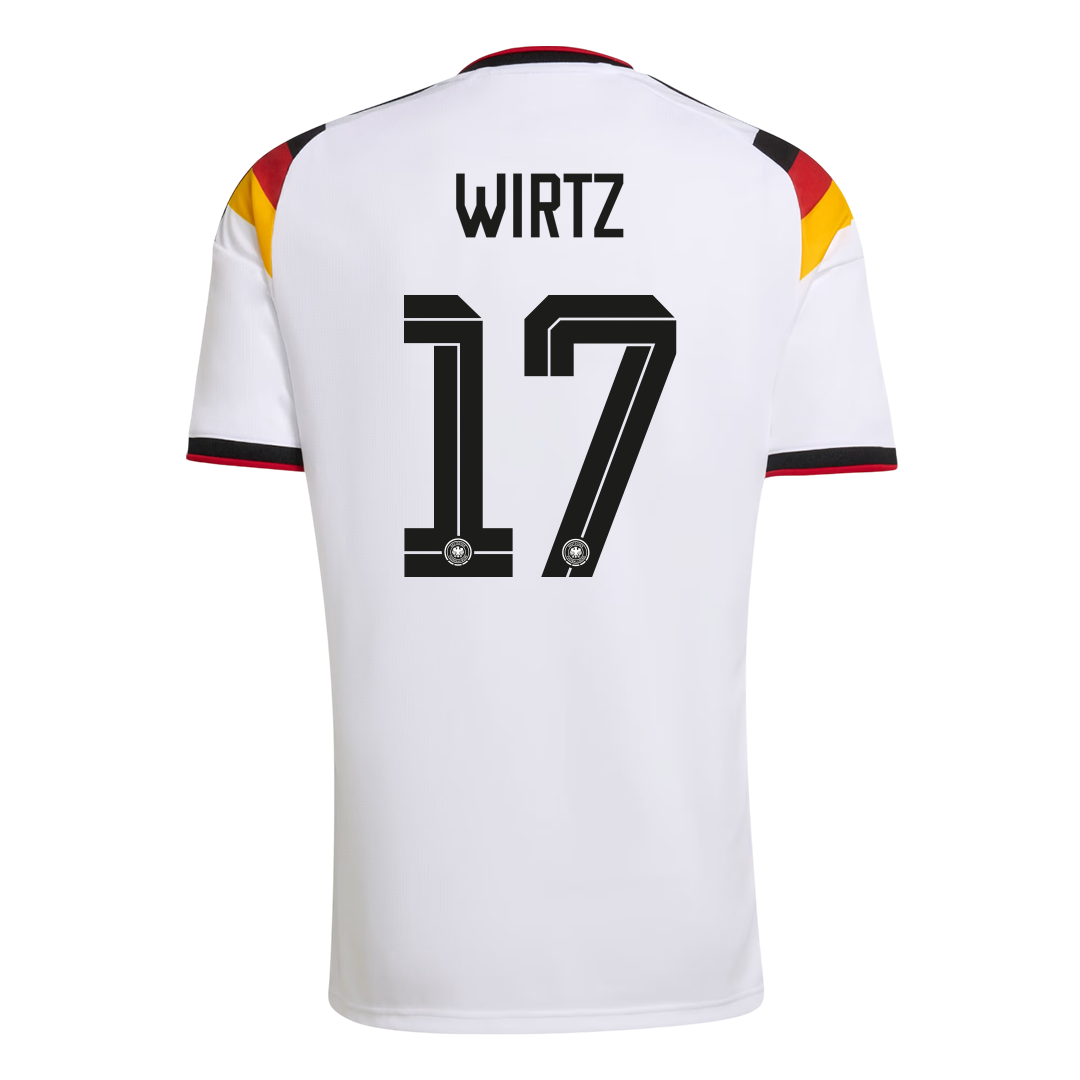 WIRTZ #17 Heren Duitsland Thuis Voetbalshirt WK Voetbal 2026 - detail